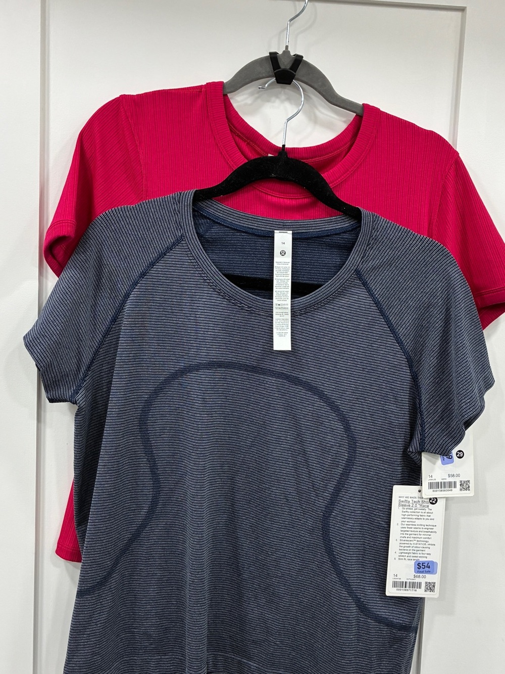 Lululemon Bundle Size 14 NWT Hold Tight Tee & Swiftly Tech 2.0 Race Tee